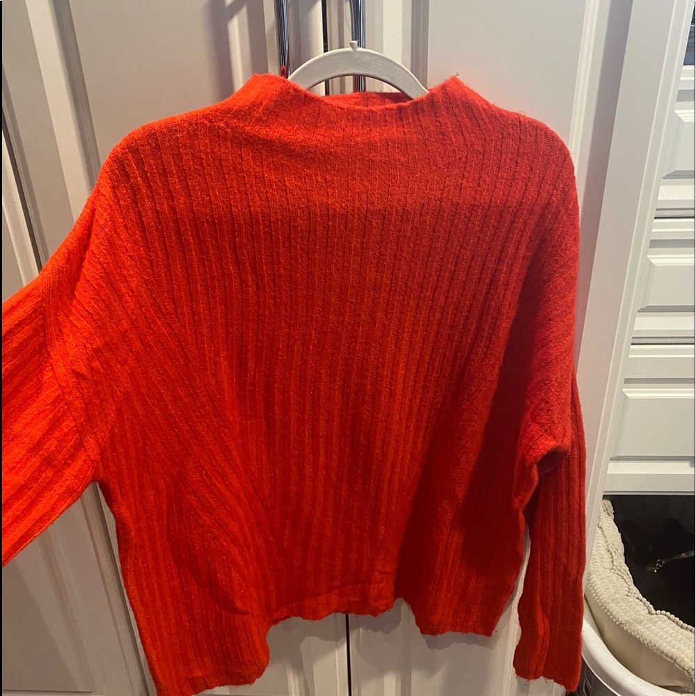 Mock turtle neck sweater